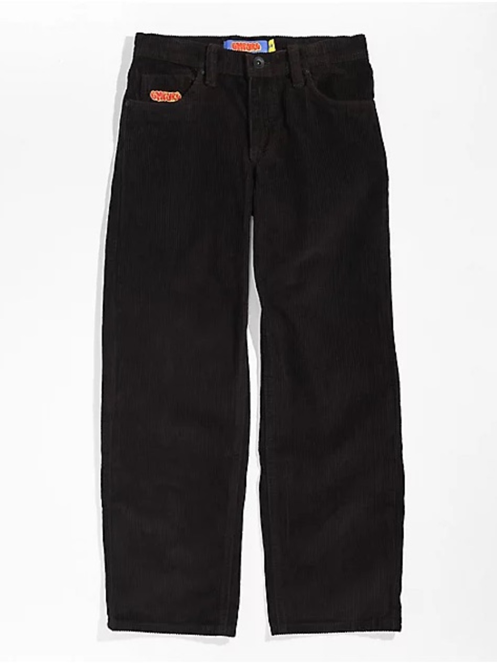Empyre Black Corduroy Straight-Leg Pants